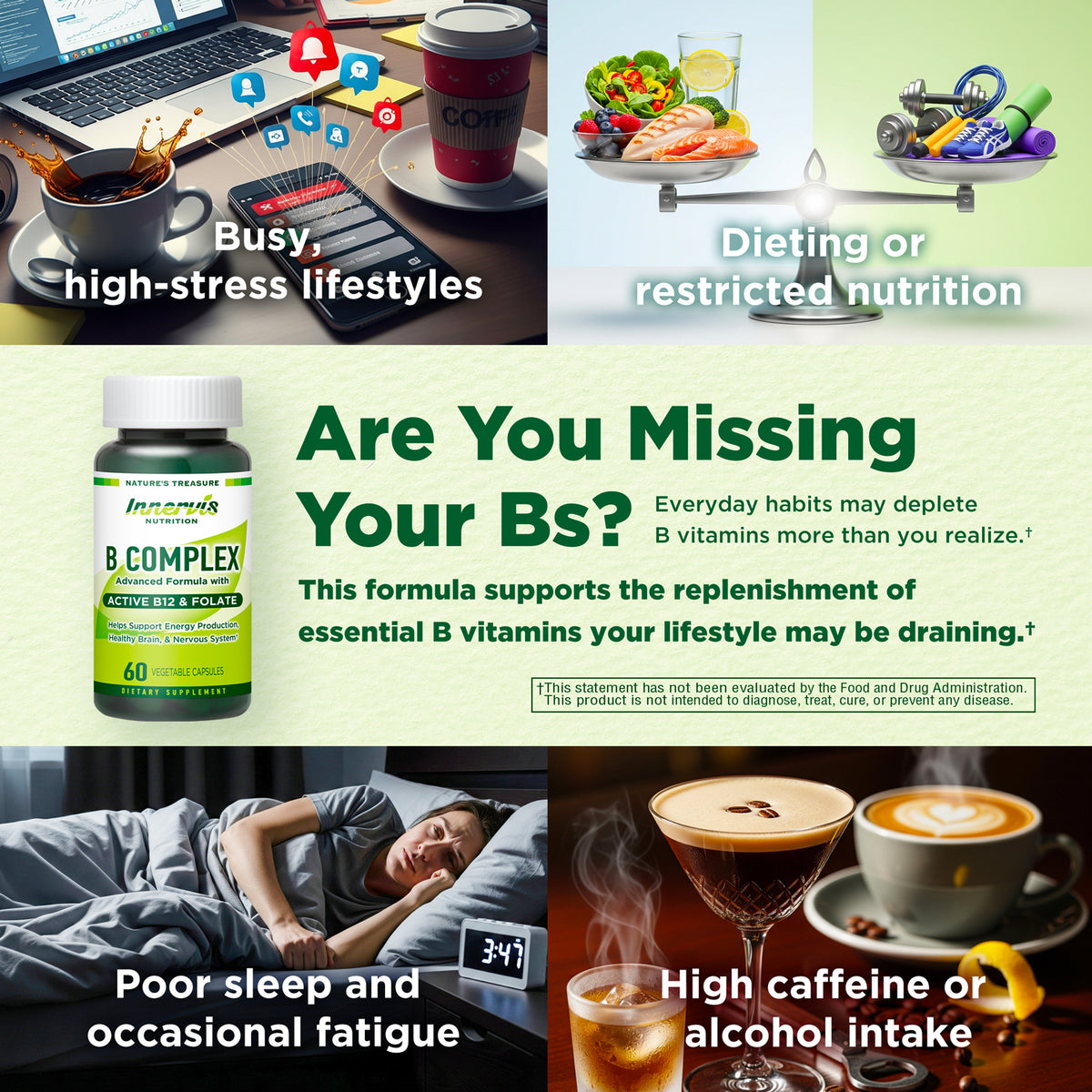 B COMPLEX Advanced Formula with ACTIVE B12 & FOLATE