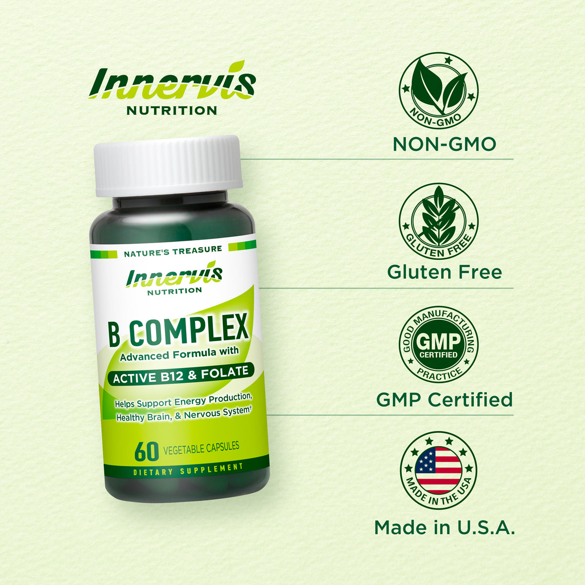 B COMPLEX Advanced Formula with ACTIVE B12 & FOLATE