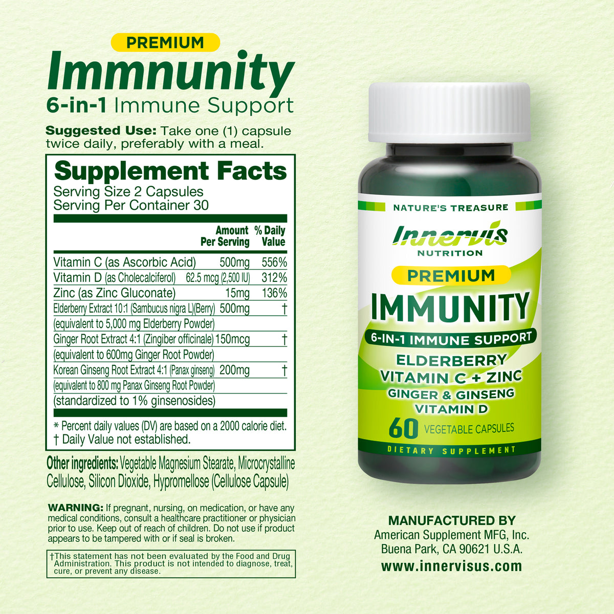 PREMIUM IMMUNITY 6-in-1 Immune Support